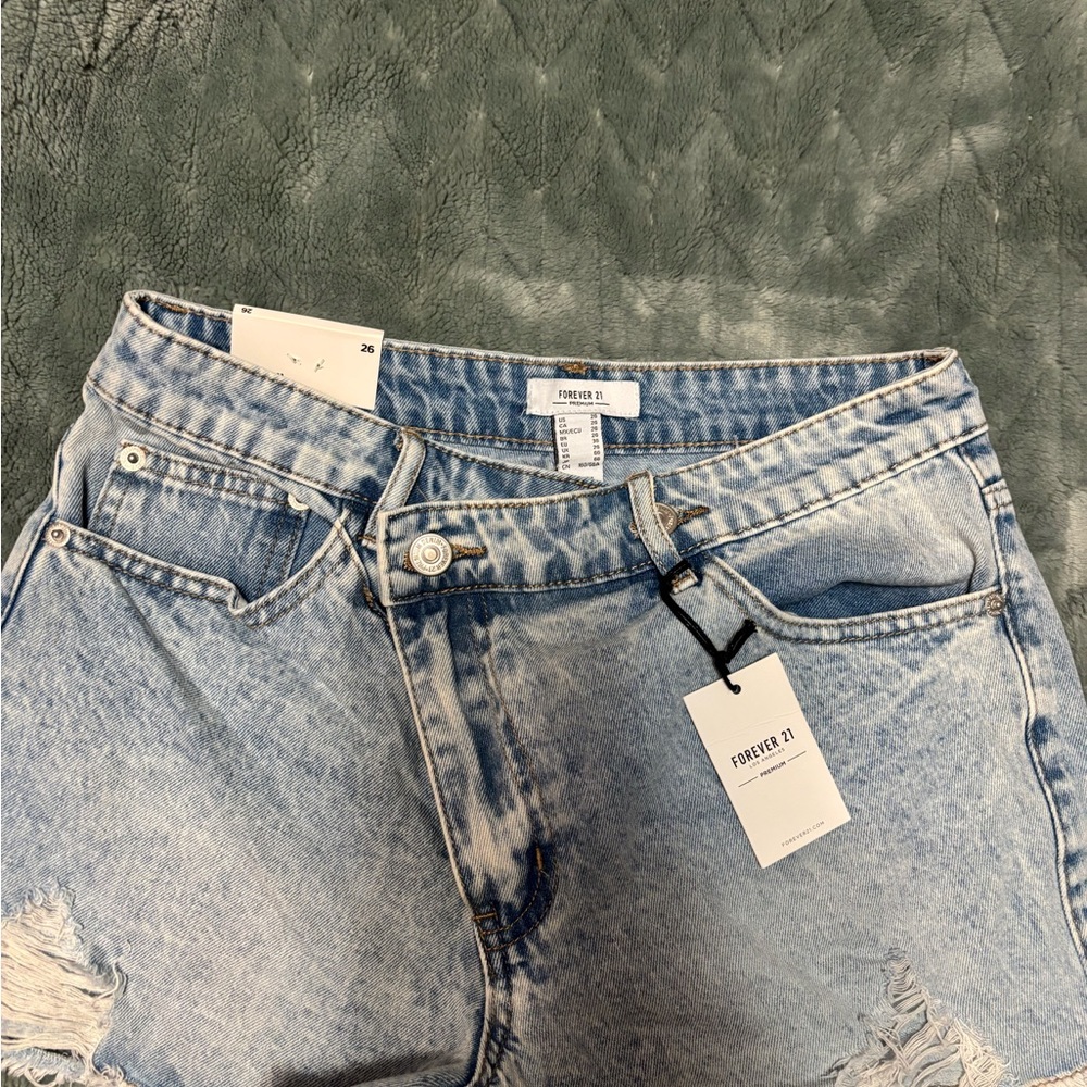 Forever 21 High Rise Light Denim Jeans